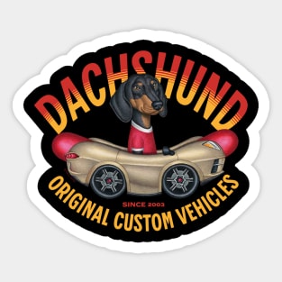 Original Custom Dachshund Vehicles Sticker